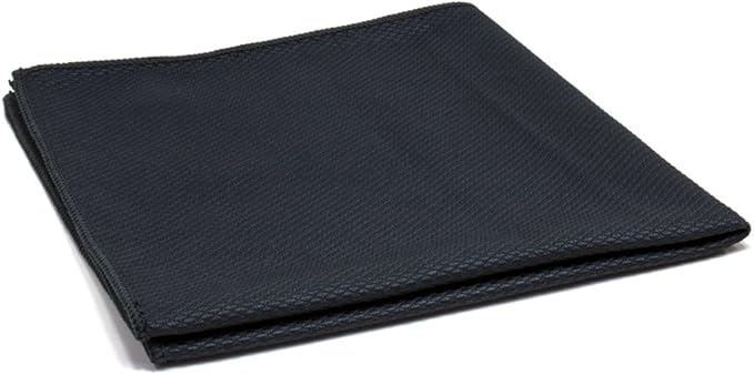 Autofiber Diamond Glass Microfiber Window and Chrome Towel (16 inch x 16 inch) - Pack of 4, Black