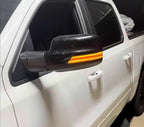 iJDMTOY Semi-Clear Lens Dynamic Sequential Blink/Flow Full LED Side Mirror Turn Signal Light Assembly Kit Compatible with 2019-up Dodge RAM 1500