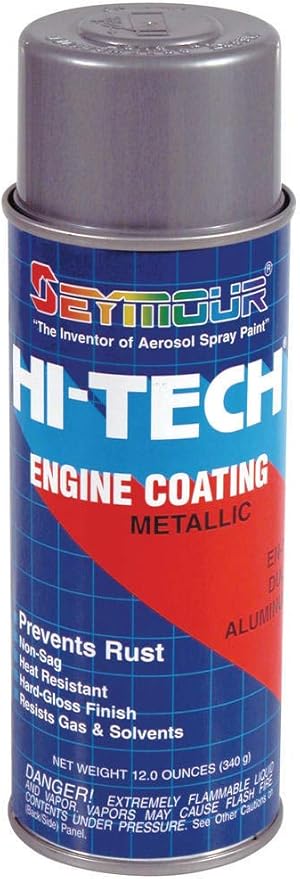 Seymour EN-71 Hi-Tech Engine Spray Paint, Dull Aluminum 12 Ounce (Pack of 1)