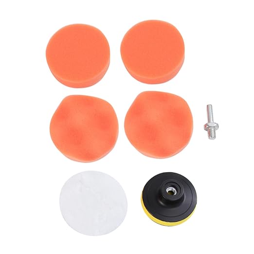 Unomor 6pcs Polishing Waxing Buffing Pads Kit Car Wax Applicator Pad for Car Waxing and Buffing