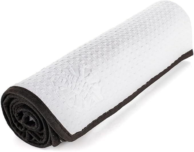 The Rag Company - Dry Me A River - Professional Korean 70/30 Blend Microfiber Waffle-Weave Drying & Detailing Towels, Soft Suede Edges, 390GSM, 26in x 59in, White