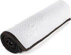 The Rag Company - Dry Me A River - Professional Korean 70/30 Blend Microfiber Waffle-Weave Drying & Detailing Towels, Soft Suede Edges, 390GSM, 26in x 59in, White