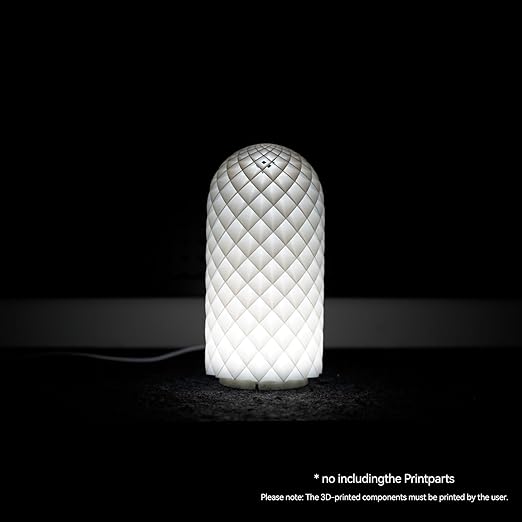 6PCS LED Lamp Kit 001 for Bambu Lab H2S/P2S/P1P/A1 Makerworld 3D Prints | 5V USB Powered, 3000K Warm White, Power-Off Color Storage, Adjustable Brightness & Color, DIY Hardware Spare Parts