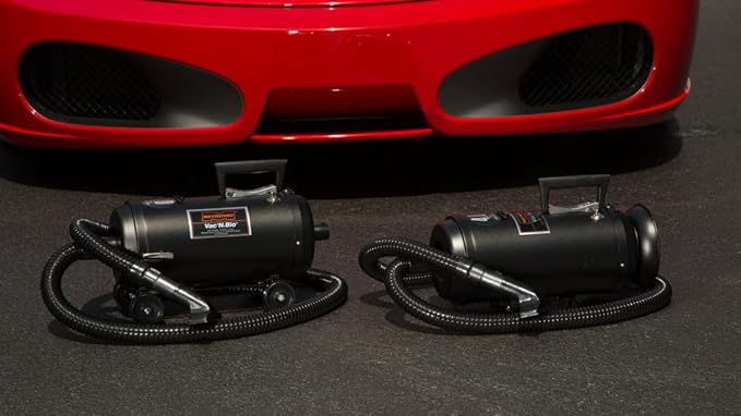 METROVAC Vac N Blo VNB4AFBR - 4.0 Peak HP Car Vacuum & Blower, All-Steel Construction, Versatile Automotive Detailing Tool with Attachments, MagicAir Inflator Included