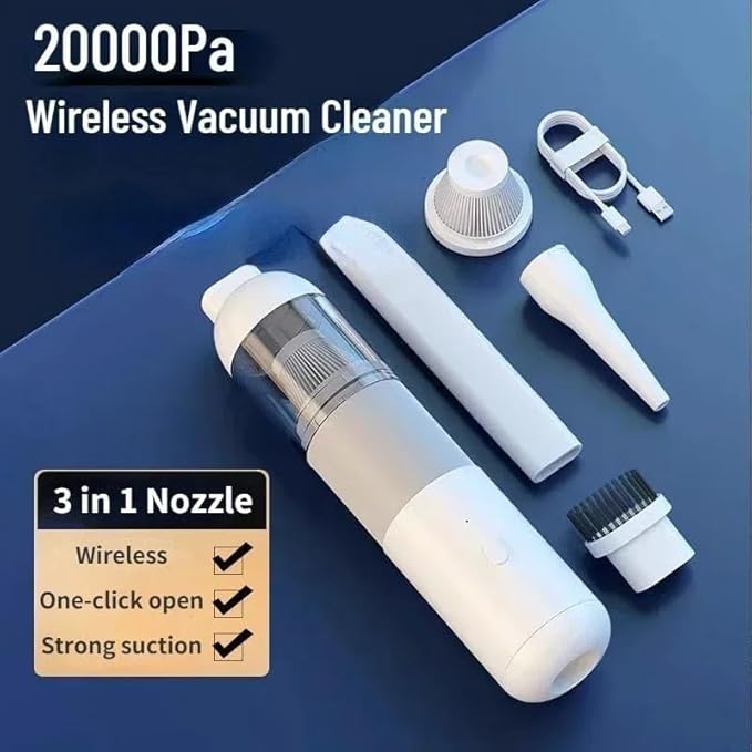 Portable Cleaning Three-in-one Wireless car Vacuum Cleaner, Portable Handheld for Household use