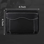 BetterJonny 2 Pcs Car Side Pocket Organizer, PU Leather Car Seat Side Storage Pocket Multifunctional Auto Console Side Storage Bag for Car Interior Organizer
