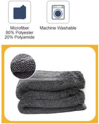 1500gsm Scratch Free XL Ultra Absorbent Microfiber Professional Car Drying Towel, Twisted Loop 24" x 36" for Detailing Cars (5 Pack)