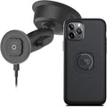 Quad Lock Heavy Duty Suction Car Phone Mount with MAG Phone Case and MAG Wireless Charging Head for iPhone 11 Pro