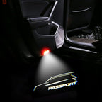 2 Pcs Passport Car LED Projector Door Shadow Light Welcome Light Laser Emblem Logo Lamps Kit Puddle Lights LED Courtesy Step Lights Ground Lamp HD Kit Replacement for Passport 2019-2021