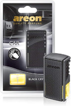 AREON ACB02 Car Freshener Vent Clip Luxury and Elegant 0.27 oz Car Air Freshener Perfume, Black Crystal Scent (Pack of 6)