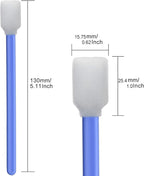 Wellgler’s 5.11" Foam Cleaning Swabs. Ideal for DTF Printers, Gun Maintenance, printheads, scanners, Camera Lenses, Chips, Hard Drives, Optical Lenses and Precision Optical Equipment. 200PCS.