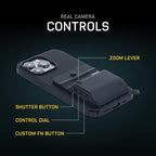 FJORDEN Pro Bundle for iPhone 17 Pro Max - Magsafe Phone Grip, Camera Grip with Shutter Button - Magnetic DSLR Style Kit, Strap & Carry Case