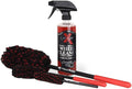 Liquid X Original Wheel Woolies Brushes 3 Piece Kit - Includes Angled Caliper Spoke Brush - USA Made - Black - New & Improved (Brushes + Wheel Cleaner)