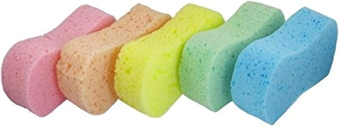GBSTORE 5 Pcs Assorted Color Car Wash Sponge Set Bone Design Cleaning Polishing Foam Wear-resistant Clean Tools
