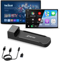 Carlinkit FireDrive Link Pro HDMI Car TV Converter for Fire TV Stick Streaming, Wireless Apple CarPlay & Android Auto Adapter, Compatible with Wired CarPlay Cars, 3 in 1 Dongle, Plug & Play