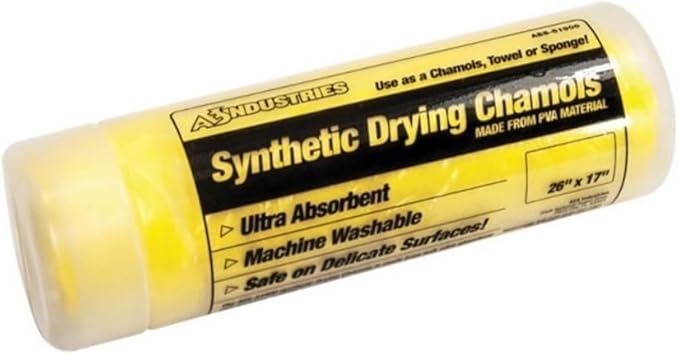 AES Industries Synthetic PVA Drying Chamois - 26" x 17" Ultra Absorbent PVA