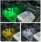 LEDGlow 6pc Multi-Color LED Interior Footwell Underdash Neon Light Kit for Cars & Trucks - 7 Solid Colors - 7 Patterns - Music Mode - Auto Illumination - Universal - Includes 12" Tubes & Control Box