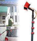 Adjustable Water Fed Pole Cleaning Brush 3.6M-11M for Windows, Caravans, Trucks & Campers - 36Ft/10.8M, Ideal for Efficient Outdoor Washing & Detailing