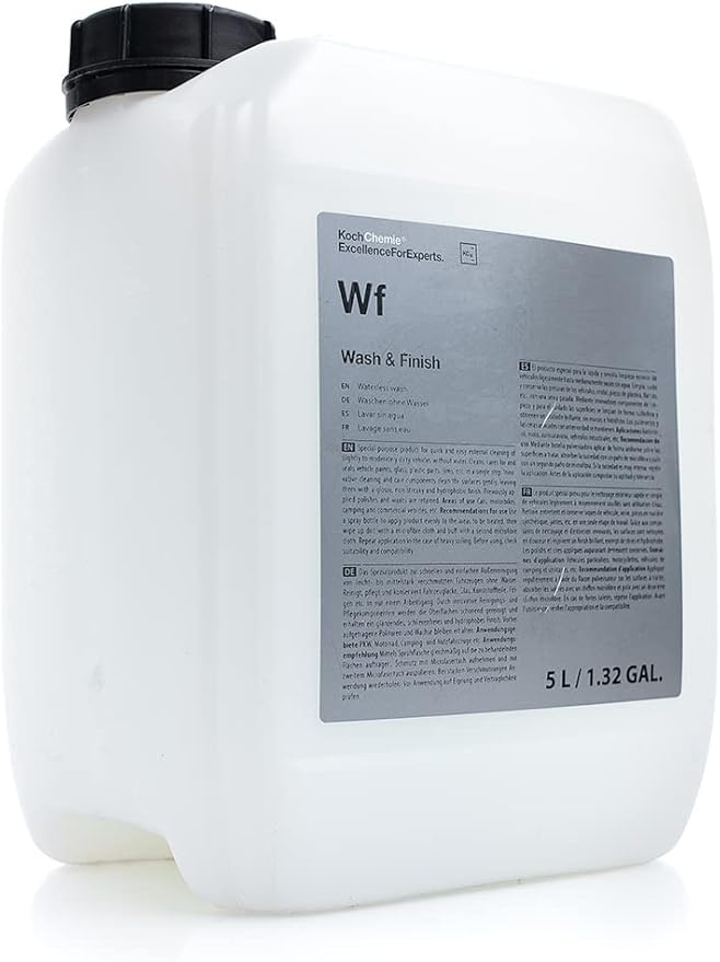KOCHCHEMIE Wash & Finish - Quick and Easy External Cleaning, Gentle on Paint, Leaves a Glossy, Non-Streak Finish (5 Liters)
