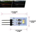 NJSBYL 4PCS LED Courtesy Door Handle Circuit Board for B-MW 3 4 5 Series X1 M4 Gran Turismo Touring Sedan Convertible Coupe F10 F30 F31 F32 F33 F34 F36 F48 F82 F83 Orange-White Ambient Lighting