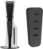 TNP 4 Port USB Hub for PS5 Slim Edition - High-Speed USB 2.0 Port Extender Adapter Accessories Expansion Hub Connector Expander for PlayStation 5 Slim ONLY, Black