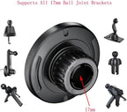 Car Phone Holder Mount Replacement Magnetic Base with 17mm Ball Head Socket Joint for iPhone Magsafe Case 15 14 13 12 Cell Phone Clip Rotation Air Vent Dashboard Windshield Stand