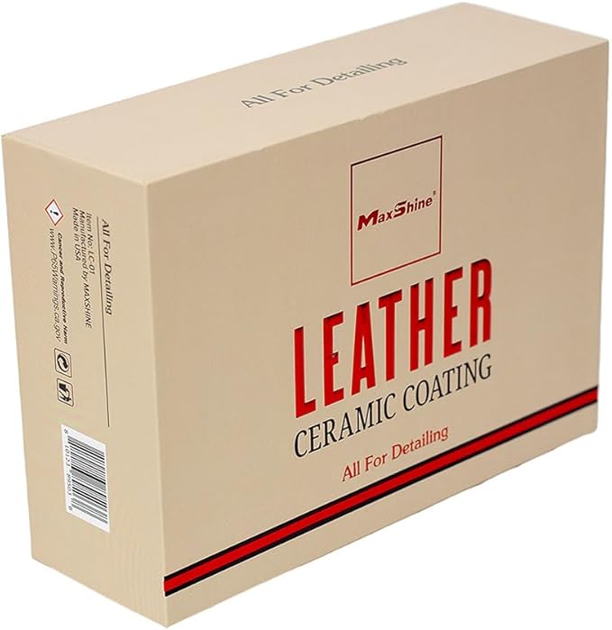 Maxshine Leather Ceramic Coating LC-01 | 60mL Single Bottle, Hydrophobic, UV Shield, Easy to Clean | Interior Protection for Car Leather & Vinyl