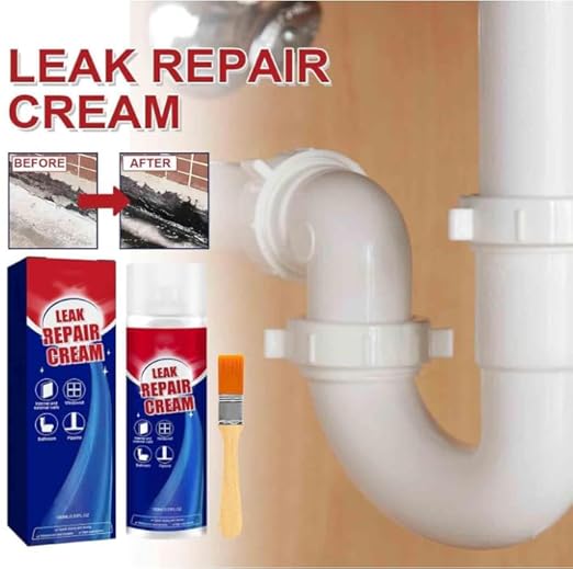Leak Sealant Spray, Leak Repair Waterproof Sealant Sprays with Brush, Multi-Surface Leakrepair Indoor and Outdoor Waterproof Coating, Fast Drying, Easy to Apply