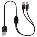 Multi USB C Splitter Y Cable, 2 in 1 USB 2.0 Type A Male to 2 Type C Male Cable Supports Charging And data transmission for i/Phone 15 Plus Pro Max, Galaxy S24/S23/S22, Huawei P40/P30 1meter (2 USB C)