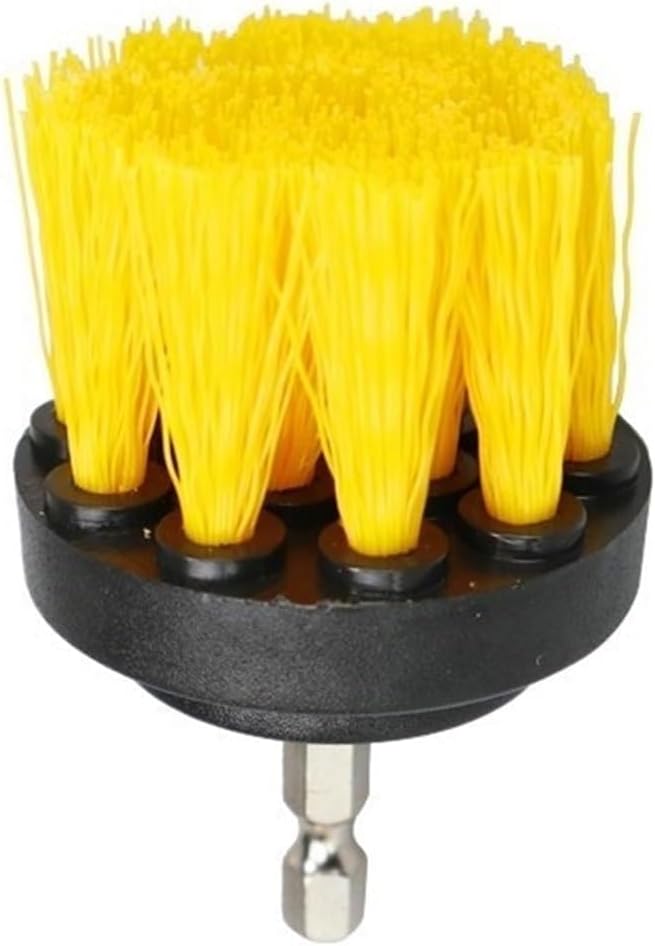 Drill Brush Attachment Set Power Scrubber Wash Cleaning Brushes Tool Kit With Extension For Clean Car Wheel Tire Glass Windows(2inch)