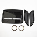 Car Hood Scoop Vent Cover Set - 3 Pcs Glossy Black Air Intake Decorative Trim For Fit On Most Vehicles