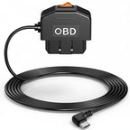 OBD2 Power Cable for Dash Camera, Type-C OBD Adapter with 24-Hour Parking Mode, Acc Mode, Low Voltage Protection, 11.48FT Cable for Dash Cams, GPS, DVR, and More, 12V-36V to 5V/3A