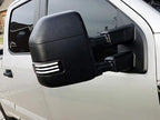 iJDMTOY Blackout Smoked Lens Dynamic Sequential Blink Triple-Row Full LED Side Mirror Turn Signal Light Assembly Kit Compatible With Ford 2017-2022 F-250 F-350 Towing Mirror
