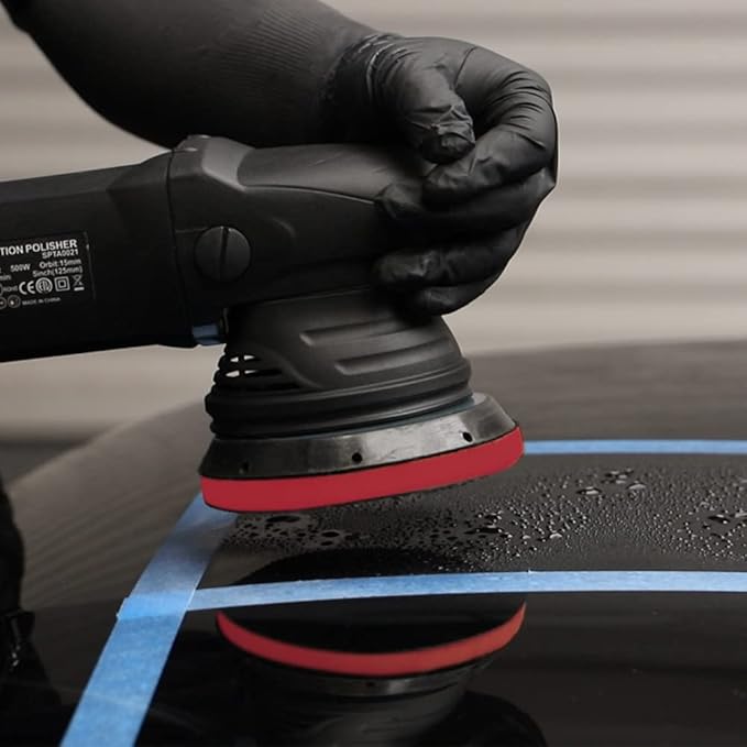 SPTA Clay Bar Pad, 3 Inch Mid Grade,1Pc Handle Grip Pad and 1 Pc Clay Bar Applicator, Synthetic Clay Bar Pad for DA Polisher and Rotary Polisher for Car Detailing, Clay Bars Auto Detailing -CHMLP3MA