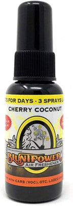 BluntPower (Cherry Coconut, 1 Pack) Concentrated Air Freshener for Room and Car Spray - Oil-Based Diffuser Spray Bottle - Long-Lasting Bathroom Spray, Car Freshener, & Odor Eliminator Spray