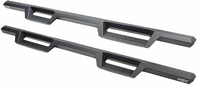 Westin 56-14135 HDX Drop Nerf Bars fits 2019-2025 Silverado Sierra 1500 (Exc Silverado LD Sierra 1500 Limited) 2020-2025 Silverado Sierra 2500 3500 Crew Cab Textured Black Pair