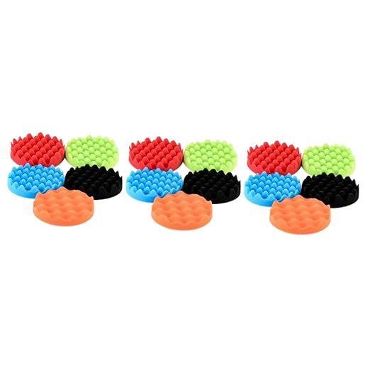 15pcs Polishing Pads for Car Buffing Compound Kit Wool Discs Car Detailing Accessories Bar for Auto Detailing Interior Accessories