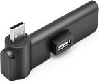 Mini USB 2.0 Hub 4 Port USB Hub,[90°/180° Degree Rotatable] USB Hub USB Extension for Mouse, Keyboard, Hard Drive or More USB Devices - Black