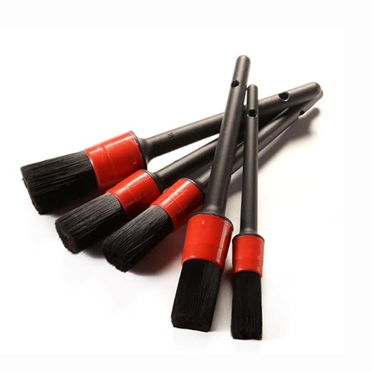 5pcs Detailing Brush Set Car Brushes Car Detailing Brush for Car Cleaning Detailing Brush Dashboard Air Outlet Wheel Brush,5pcs
