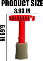 AICEL Car Wheel Detailing Brush, Removable Insert Lug Wash Nut Sponge Cleaner Tool for Wheels, Embedded Steel Ring Screw Cleaning Brush with Handle, Car Exterior Accessories Cleaning Tool Set