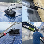 Telescopic Window Cleaning Brush with 3.6-10.8M Extendable Pole Water Fed Cleaner for Conservatory Roof & Solar Panel Cleaning Perfect for High Reach Cleaning Tasks