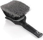Detail Factory - ProGrip Wheel Face Brush - Ergonomic ProGrip Handle - Premium Wheel Cleaner Brush - Soft Flagged-Tip Bristles - Grey & Black
