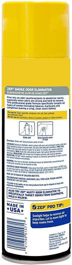 OBS - Zep Smoke Odor Eliminator Aerosol - 16 oz (Pack of 2) ZUSOE16 - Eliminate Cannabis (Marijuana) and Tobacco Odors