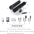 AKEPO Mini 6W Car Home APP Control Fiber Optic Lights, Meteor Effect+Mixed Fiber Cable 430pcs(0.75+1+1.5mm) 9.8ft/3m + Music Sync + 28key Remote Shooting Star Starlight Headliner Light Kit