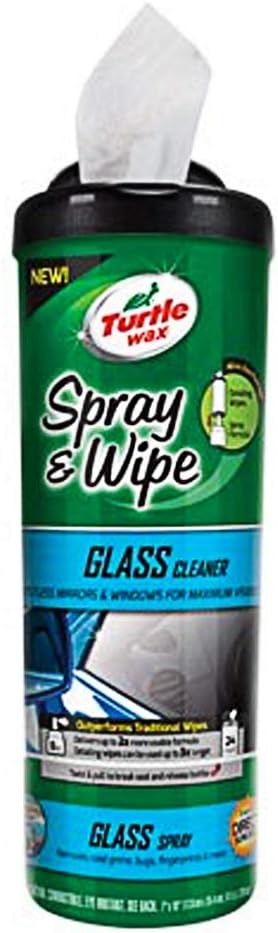 Turtle Wax Spray & Wipe Car Interior Wipes (Glass)
