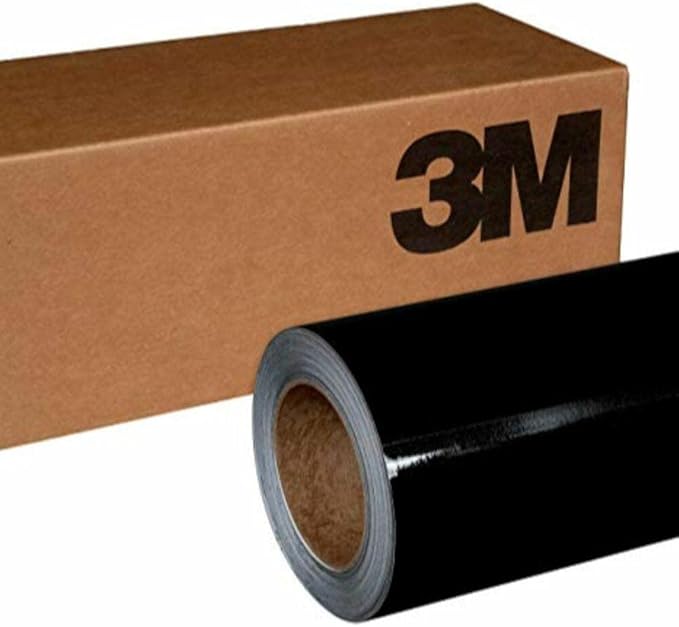 3M Car Wrap Roll 2080 Gloss Black Metallic | G212 | (5ft x 5ft (25 Sq/ft)) | Automotive Vinyl Wrap for Cars - Car Interior Wrap & Exterior | w/Free Instawraps Pro Glove