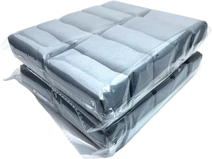 Car Detailing Suede Sponge Applicator Use with Ceramic Coating for Cars Paint, Metal, Plastic Trim, Rubber & Glass(20 PCS Grey)