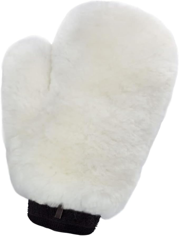 Gracefur Ultra-Soft Car Wash Mitt Lambswool Wash Mitt with Thumb, Scratch-Free Sheepskin Wash Mitt Extra Large Cleaning Gloves for Cars, Trucks, SUVs, Motorcycles Detailing