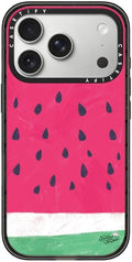CASETiFY Impact iPhone 17 Pro Case [Slim/Compatible with Magsafe / 8.2 ft. 4X Military Grade Drop Protection] - Watermelon - Clear Black