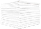 The Rag Company - All-Purpose Microfiber Terry Cleaning Towels - Commercial Grade, Highly Absorbent, Lint-Free, Streak-Free, Kitchens, Bathrooms, Offices, 300gsm, 12in x 12in, White (12-Pack)